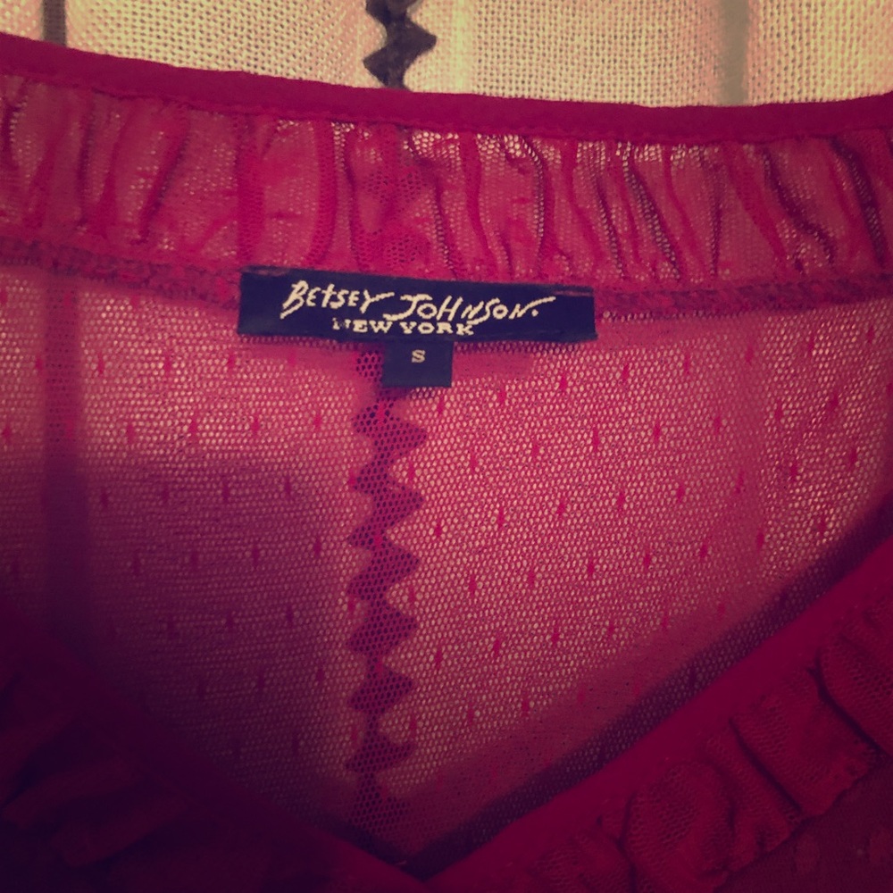 Betsey Johnson Fuchsia Lace Dress